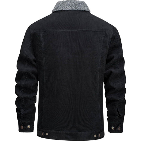 Campera Uzspace Pana Corderito Polyester Hombre Urban Negro