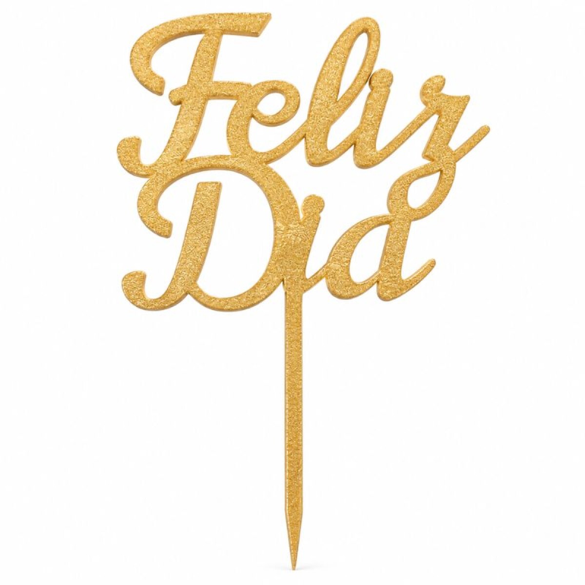 Topper Feliz Día Dorado 
