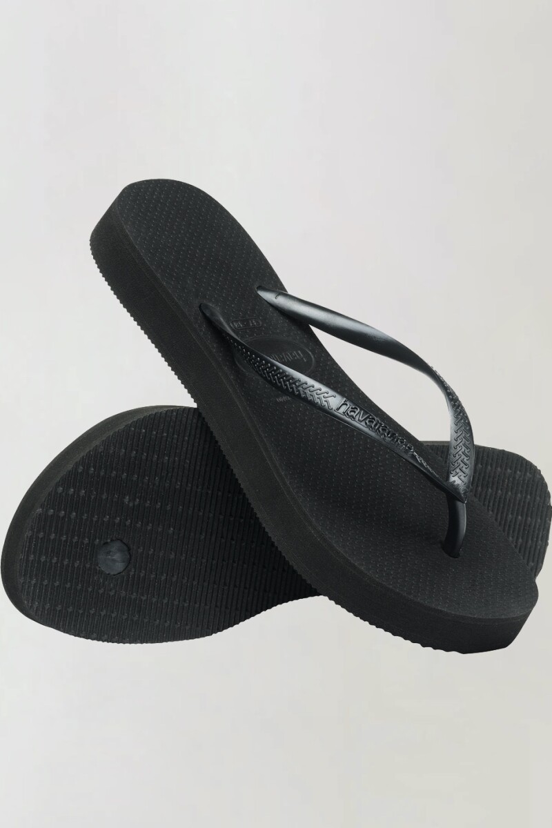HAVAIANAS SLIM FLATFORM NEGRO