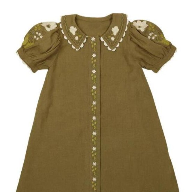 Vestido Boho verde seco Vestido Boho verde seco