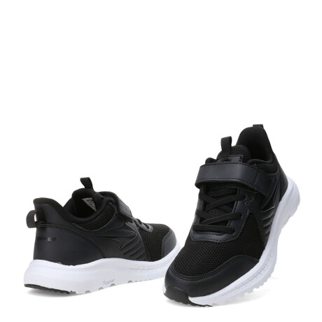 Championes de Niños Topper Wind Iv Mesh Velcro Negro - Blanco