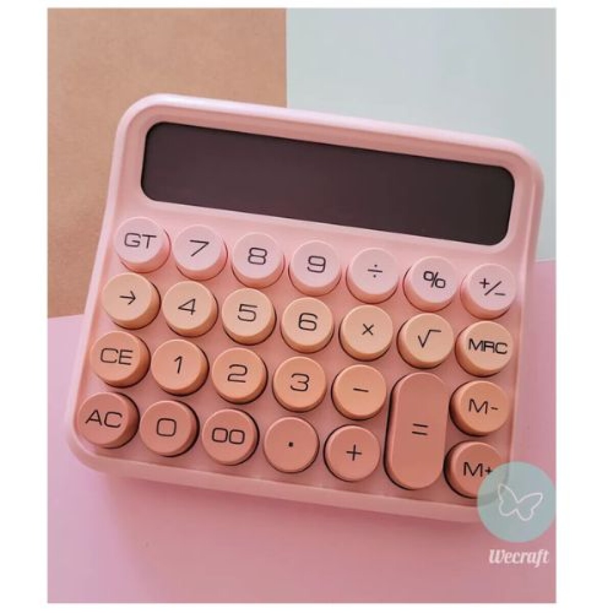 Calculadora ibi craft tendance big display 12 digitos - Rosa 