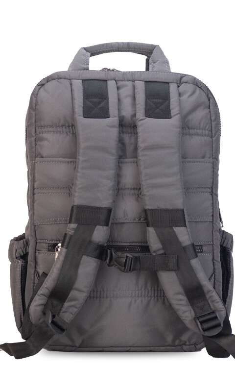 MOCHILA CAPITONEADA PETERSBURGO GRIS