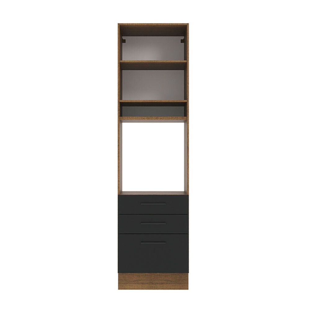 ARMARIO DE COCINA 60 CM MDP NEGRO OPORTO