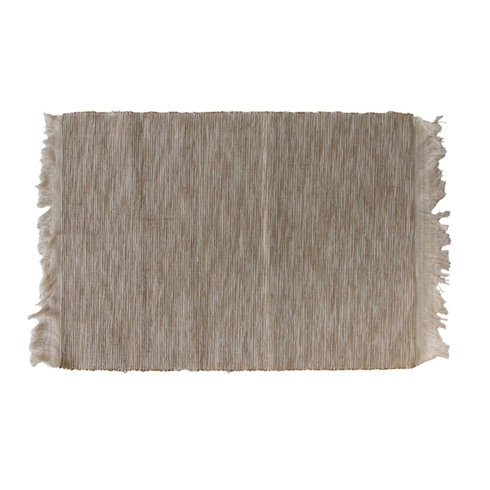 SET 4 INDIVIDUALES ALGODON NATURAL-BEIGE TWISTED NATURAL