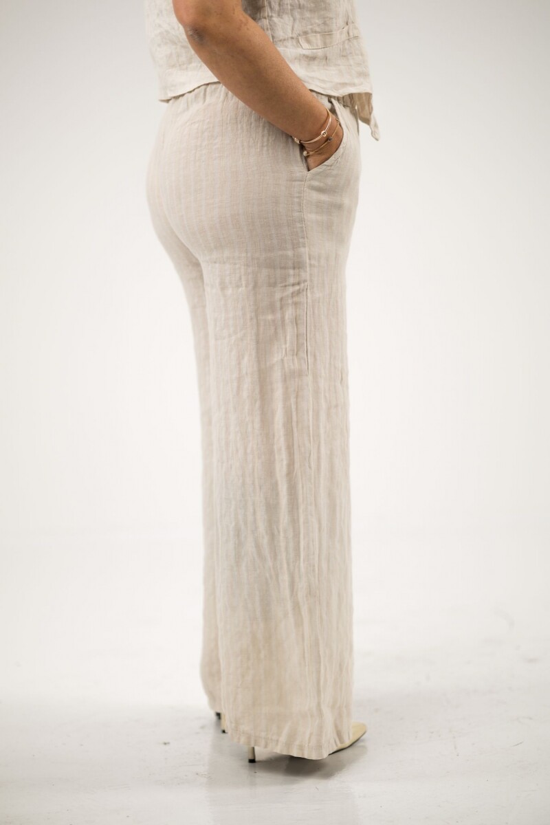 Conjunto 100% lino - Beige 
