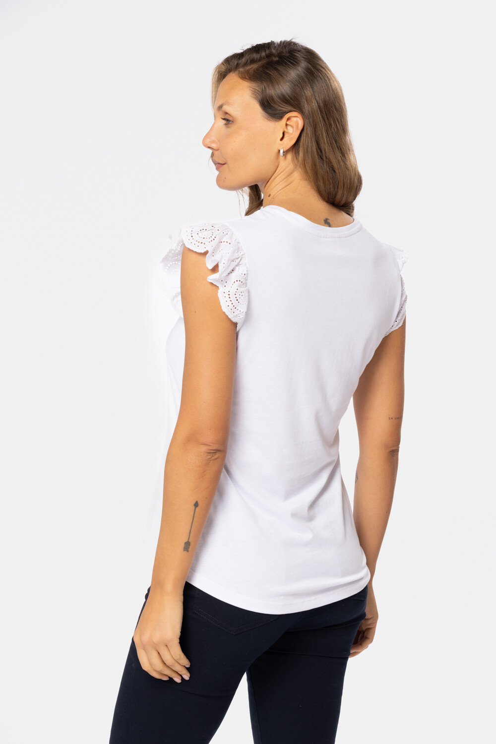 REMERA VOLADOS LISA Blanco