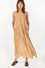 Vestido Duck Estampa Mostaza