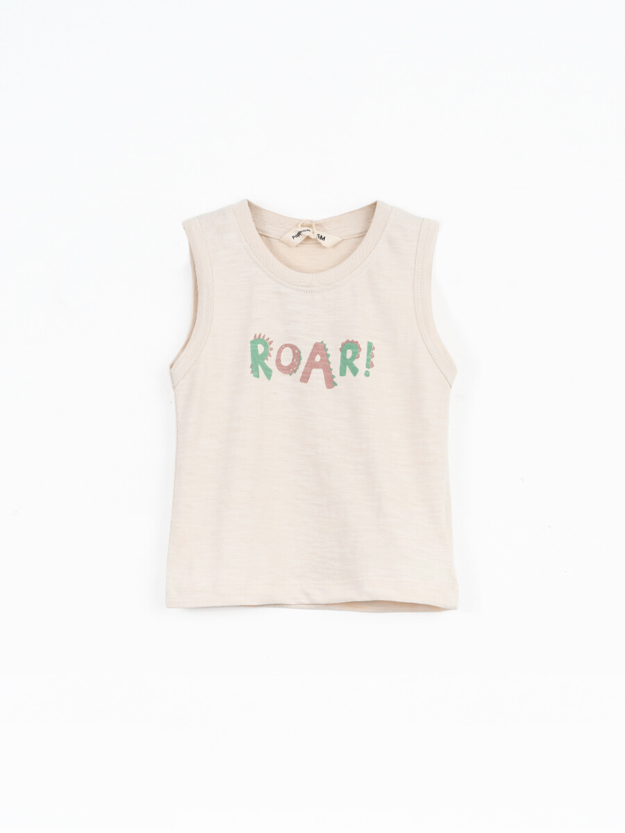 MUSCULOSA ESTAMPADA - CRUDO 