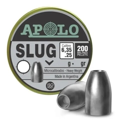 Chumbos Apolo Slug 6,35mm 200 Unidades 40 Grains Chumbos Apolo Slug 6,35mm 200 Unidades 40 Grains