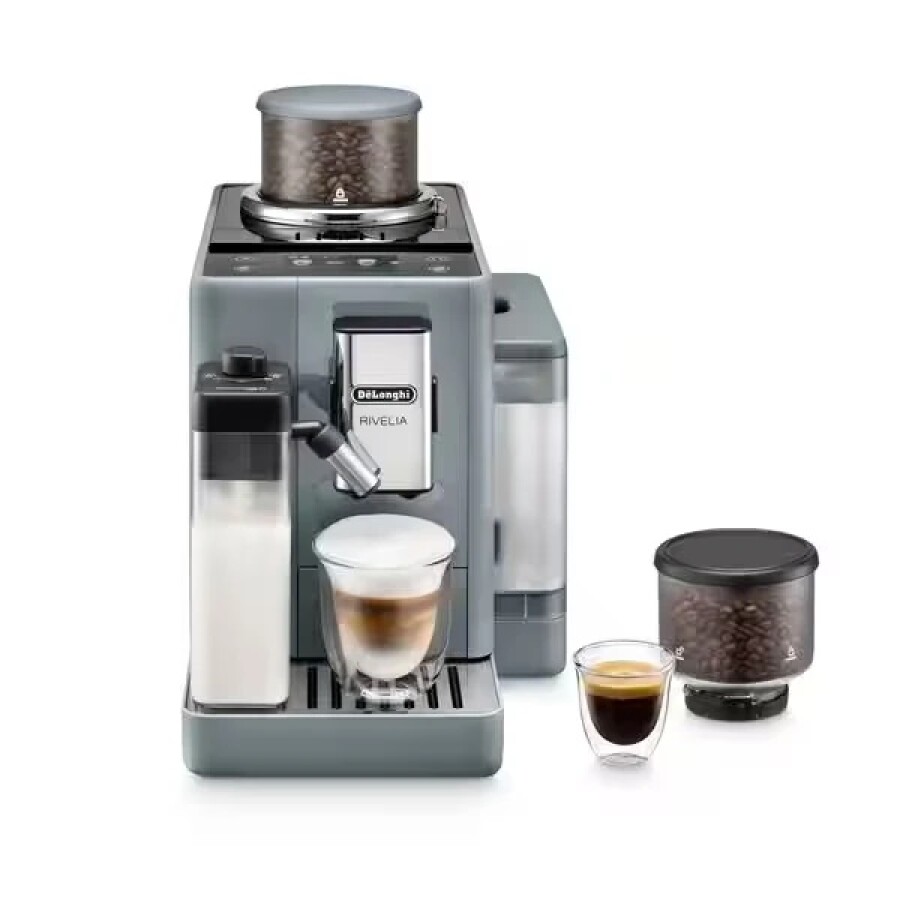 Cafetera Super automática Rivelia Pebble Grey Delonghi EXAM440.55.G Cafetera Super automática Rivelia Pebble Grey Delonghi EXAM440.55.G
