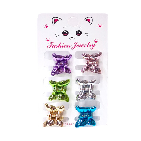 Broches pinzas de colores para el cabello 6pcs Broches Pinzas De Colores Para El Cabello 6pcs