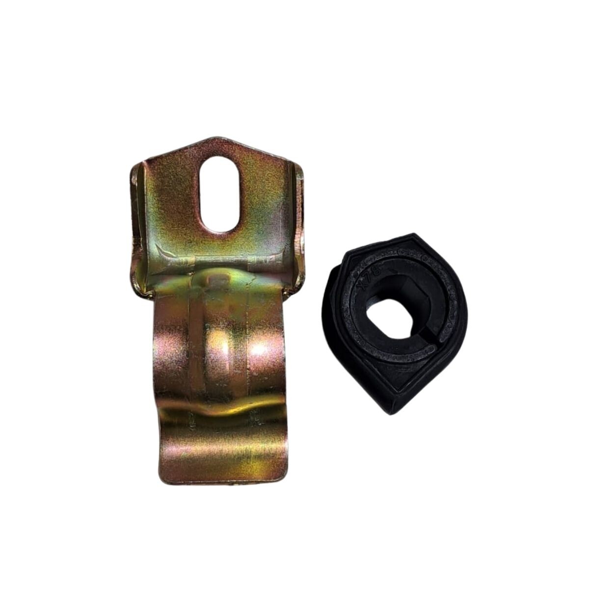 KIT DE GOMA + ABRAZADERA SUSPENSION DELANTERA 20MM 