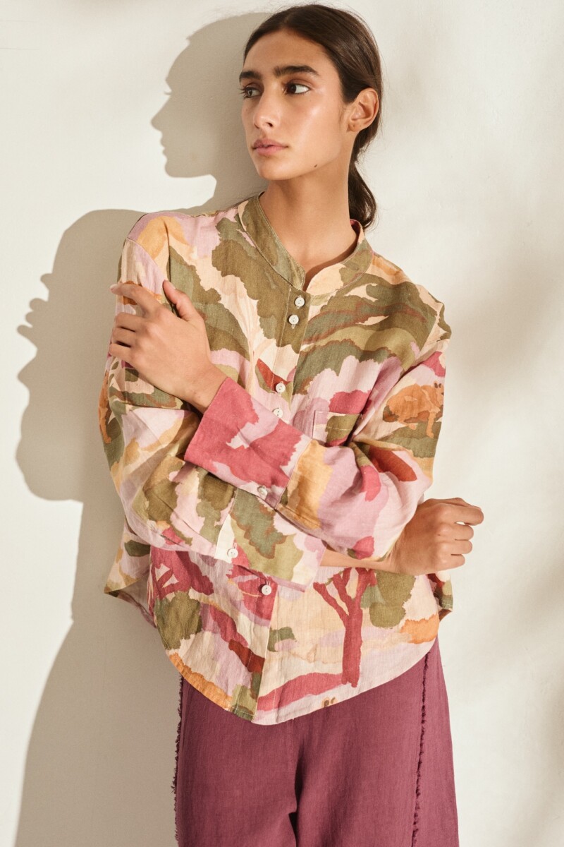 PRE VENTA CAMISA REMO PRINT Tierra
