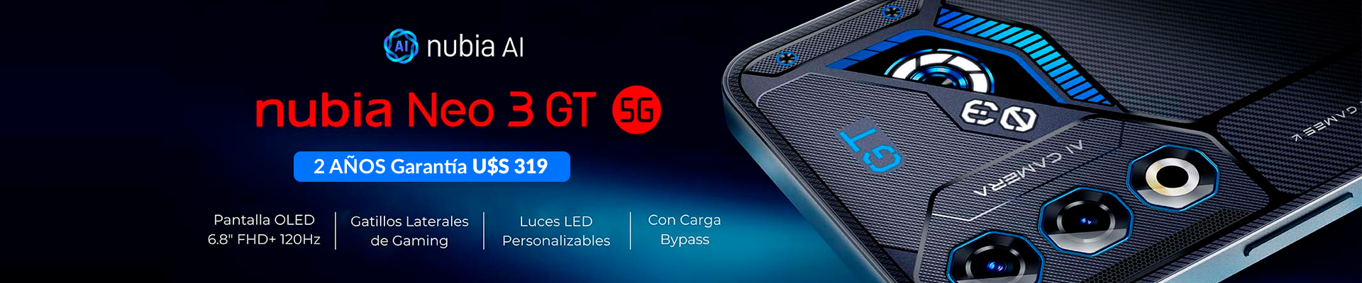 ¡Celular Gamer ZTE Nubia Neo 3!