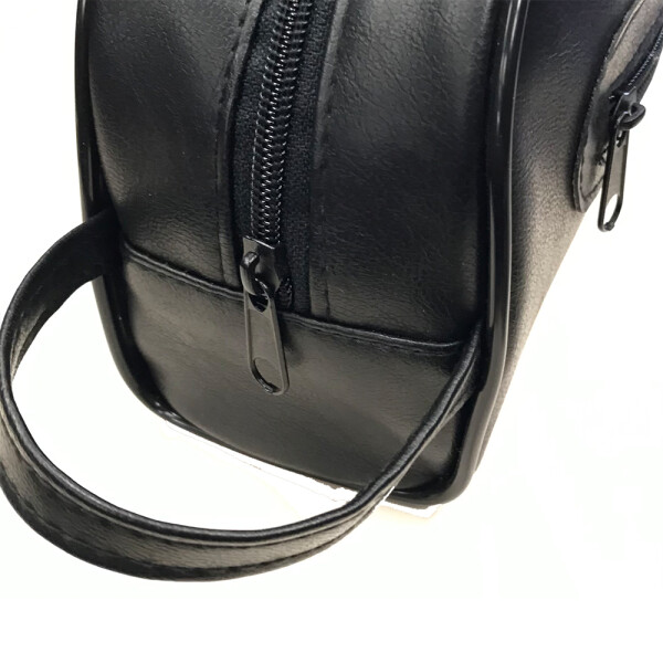 Neceser simil cuero con Asa Negro