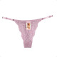 Tanga Colaless Ajustable De Encaje Violeta