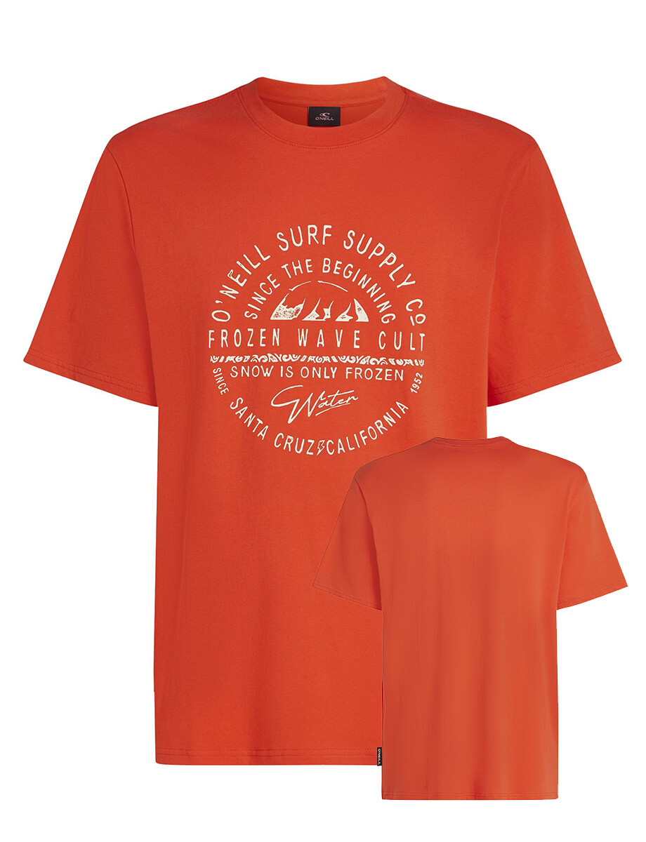 Remera O'Neill Chest Print - Naranja 