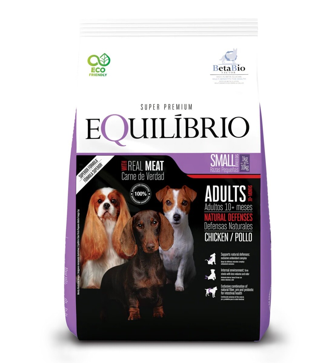 EQUILIBRIO DOG SMALL ADULT CHICKEN 1,5KG 