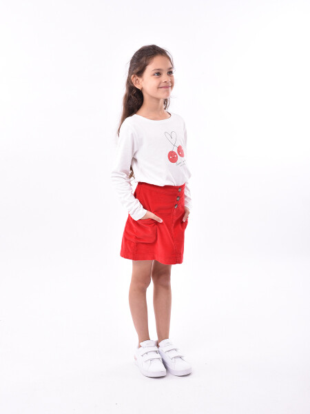 FALDA JOSEFINA ROJO