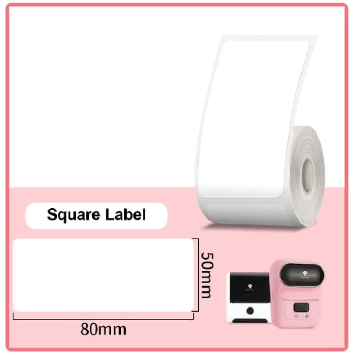 Etiqueta 50mm*80mm blanca impresora M110 80 uds. 