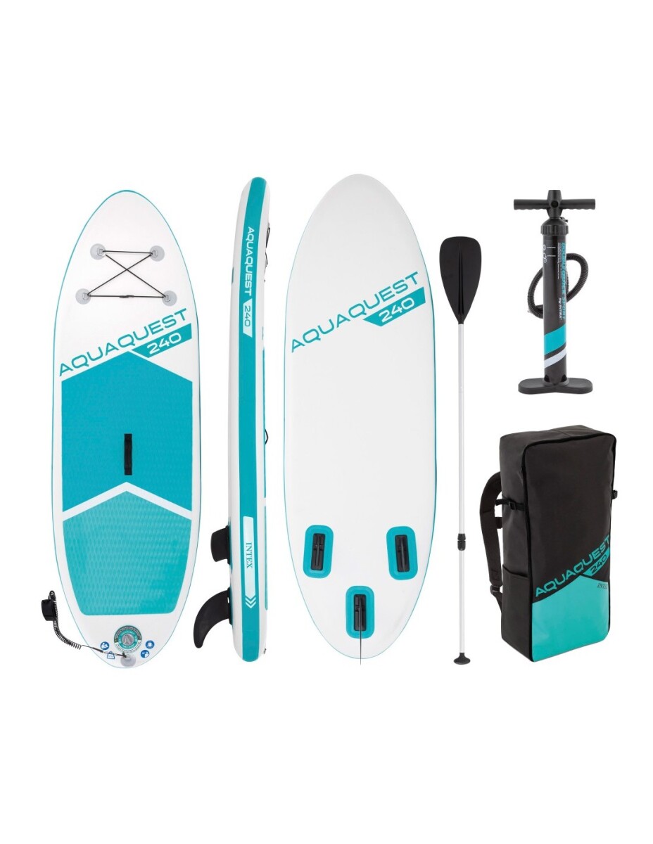 INTEX SET TABLA INFLABLE PADDLE SURF 240 244X76X13 CMS +REMO +INFLADOR +MOCHILA 