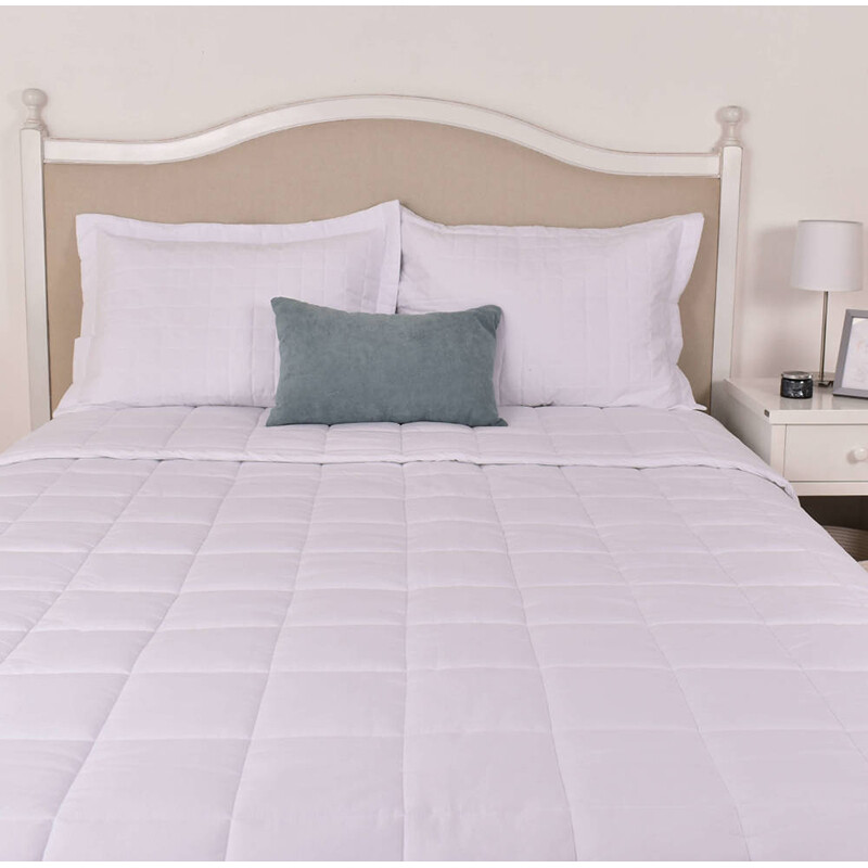 Cubre Camas 2 Plazas King Blanco 290x240 200 Hilos Cubre Camas 2 Plazas King Blanco 290x240 200 Hilos