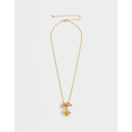 Collar Corto Multidijes Cute Dorado