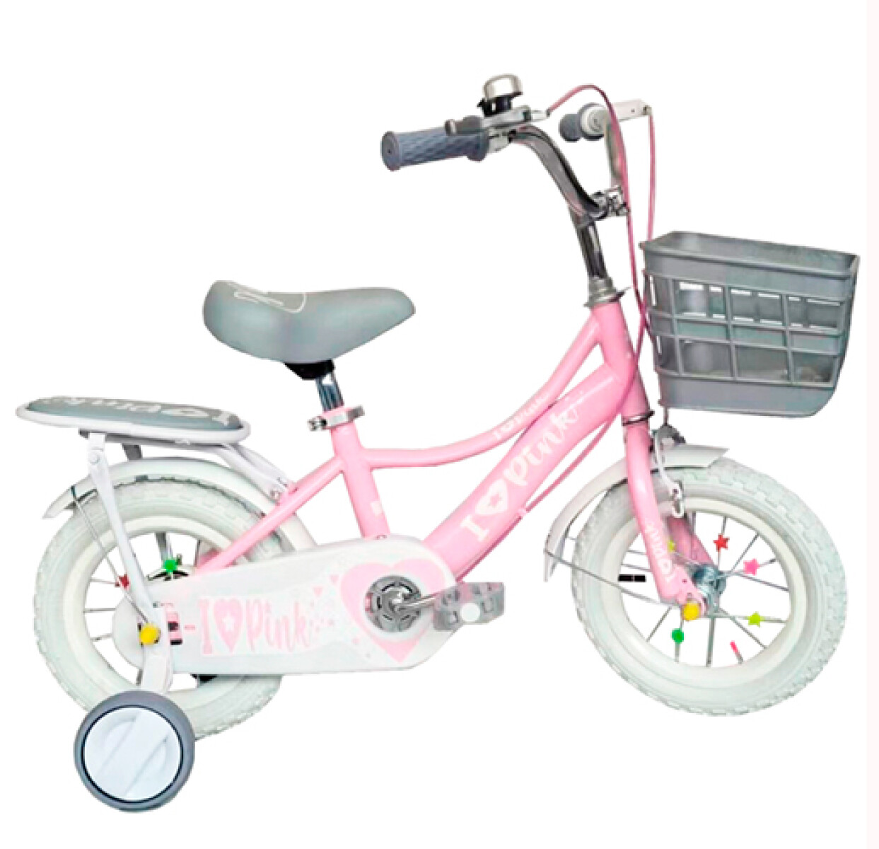 BICICLETA PINK R-14 NIÑA -Blanco/ Lila/ Rosa - Sin color 