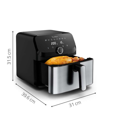 Freidora Sin Aceite Moulinex Easy Fry Mega 7.5Lts Digital 8 Programas Automaticos 7.5Lts Digital 8 Programas Automaticos