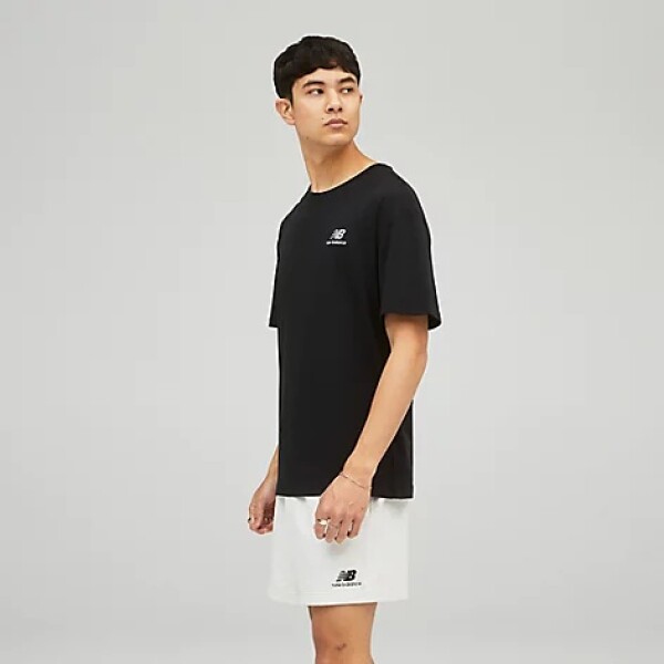 NB ESSENTIALS S/S TOP - NEW BALANCE NEGRO