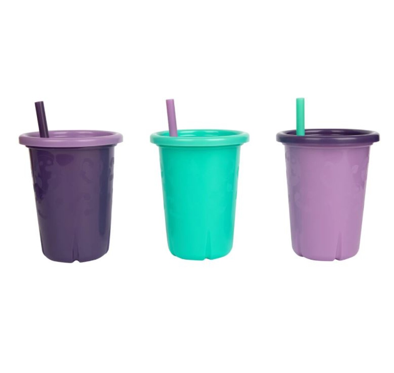 Set 3 Vasos Con Tapa Y Sorbitos Nena The First Years 