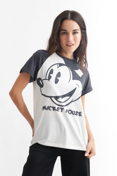 Camiseta dama Mickey CRUDO