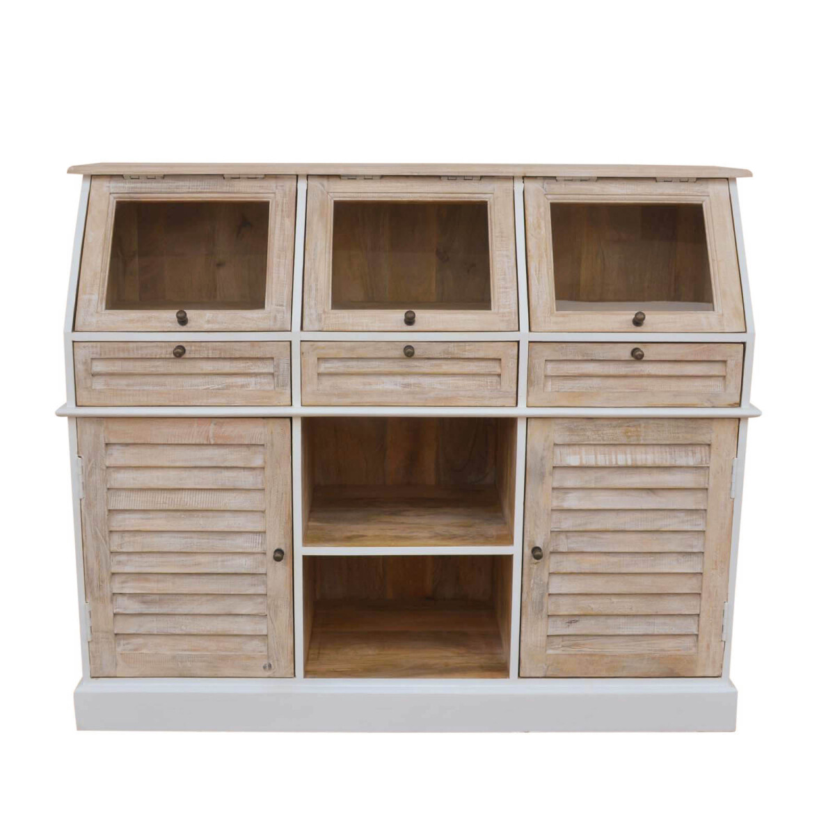 APARADOR - MADERA-DE-MANGO NATURAL-BEIGE COSTA 