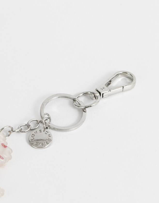 Llavero Acrilico Llavero Y Charm De Perrito - Combinacion Multicolor