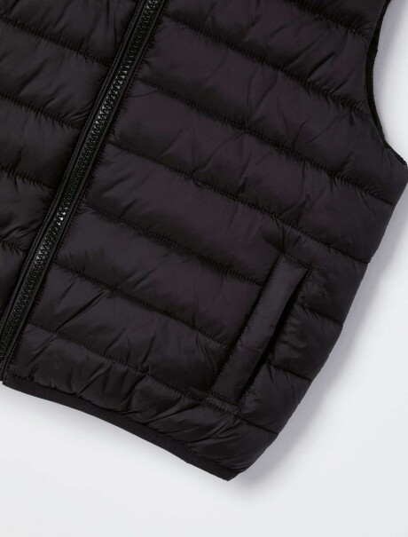 CHALECO PUFFER MODELO COMFORT NEGRO