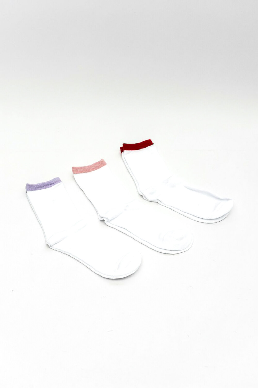 Medias Crew Paste, Pack X 3 Color Unico