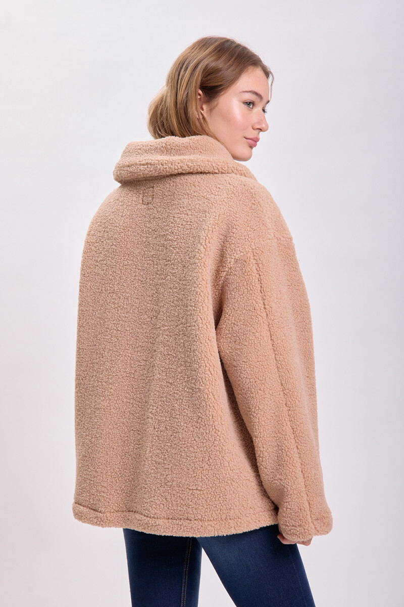 Campera sherpa Beige