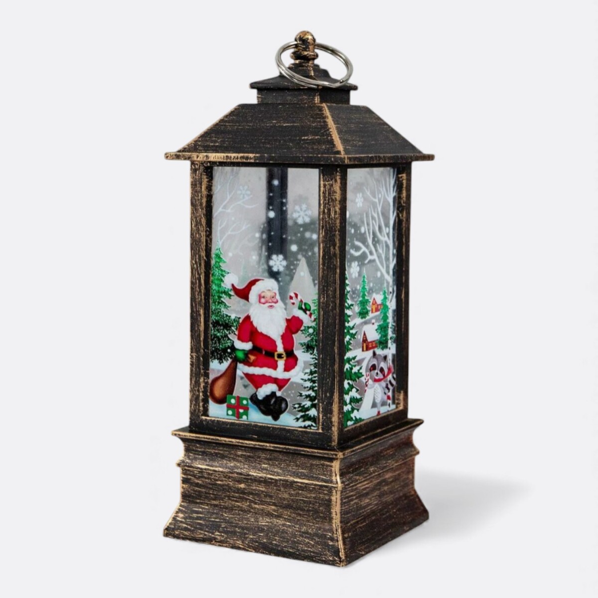 Farol Navideño Grande - Ocre Santa 