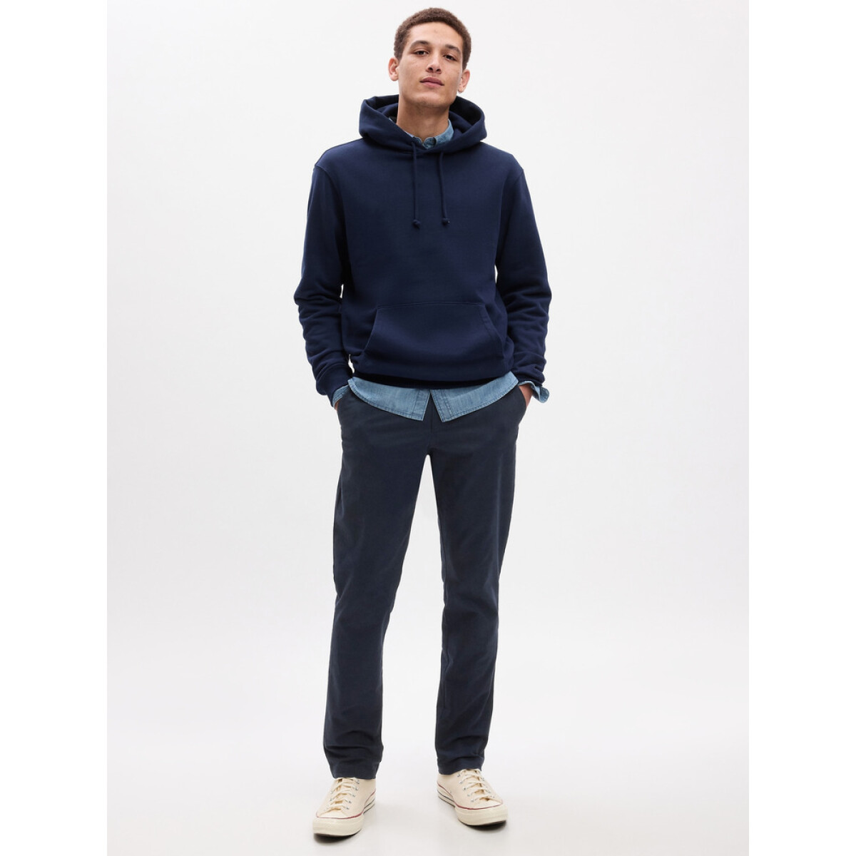 SLIM PERFORMANCE STRETCH KHAKI - NEW CLASSIC NAVY 