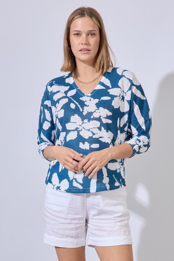 Blusa Tejido Printed PETROLEO