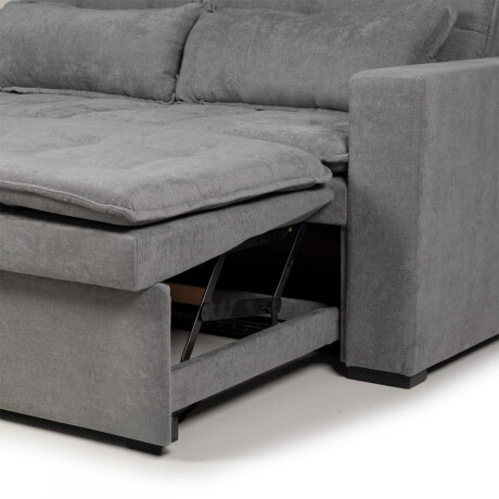 Sofá Cama Londres - Tela Microfibra TC1011 (Grafito)