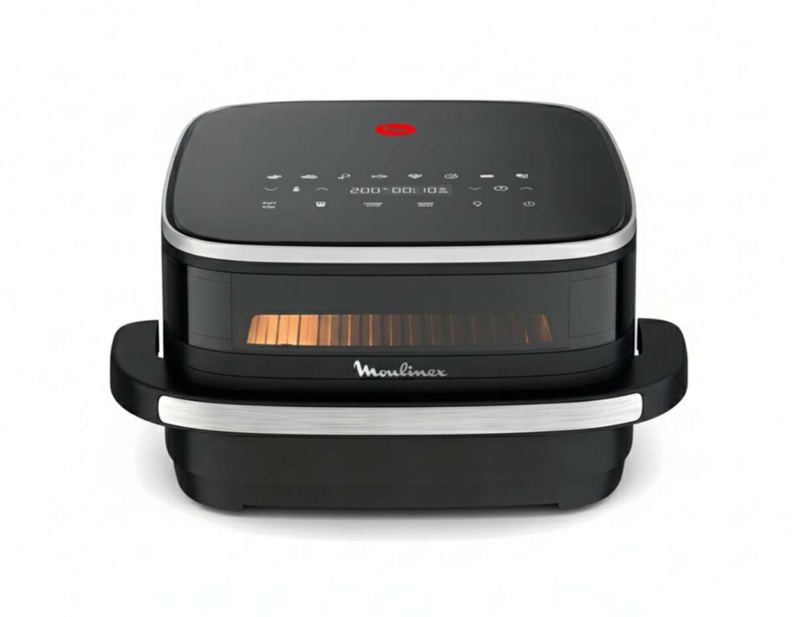 Freidora De Aire Moulinex Easy Fry Xl Surface Compacta Doble Resistencia Cesta Ancha - Negro 