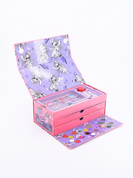 ESTUCHE DE ARTE STITCH ROSADO