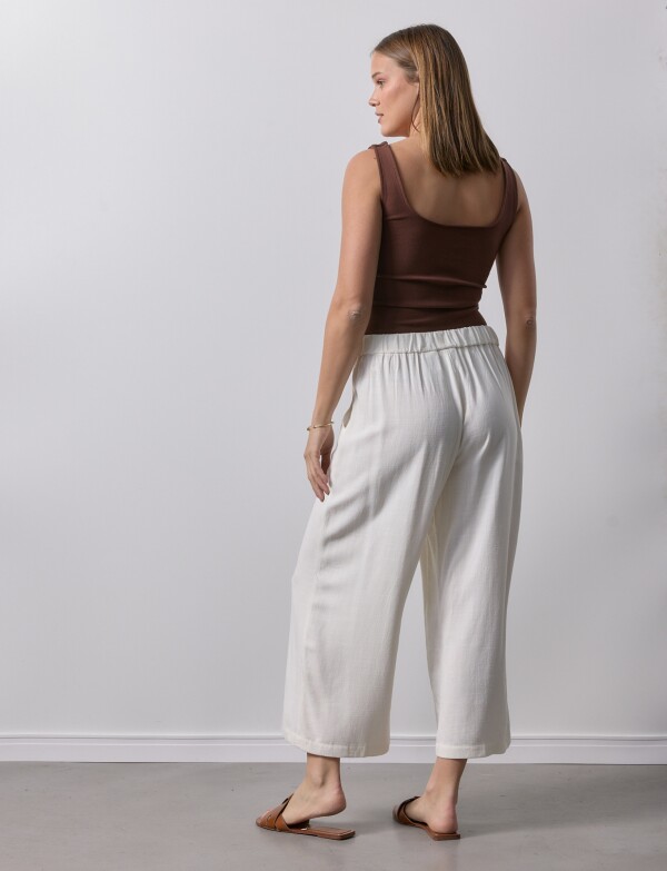 Pantalon Lino CRUDO
