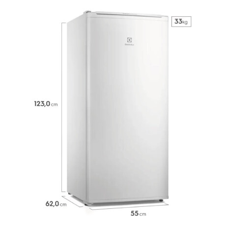 freezer vertical electrolux inverter 162 litros WHITE