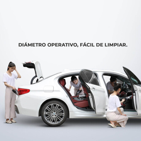 Aspiradora De Auto De Mano Seco Húmedo C/ Bolso Negro