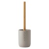 CEPILLO BAMBU P/INODORO C/BASE GRIS CL Unica