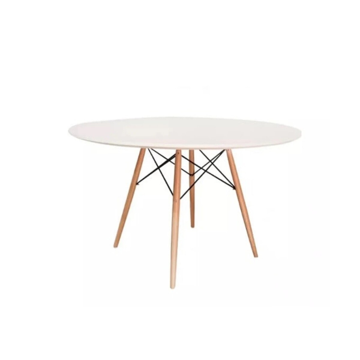 OUTLET - Mesa Redonda Eames HOGARON 120Cm Con 4 Patas - White 