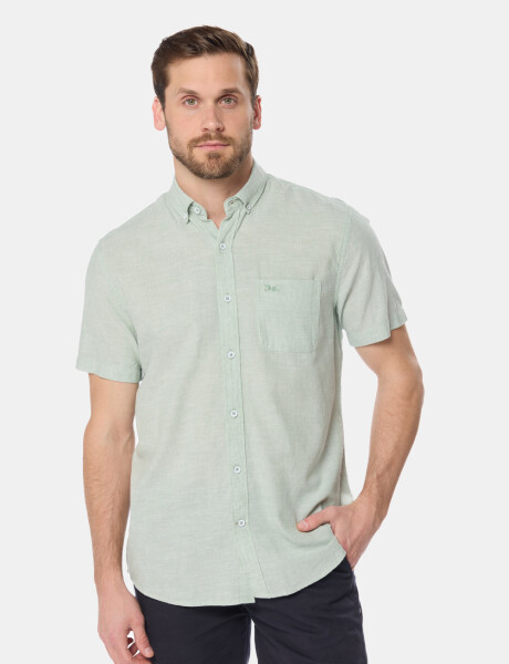 CAMISA DE LINO Verde